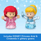 Fisher-Price Little People Toddler Toy Disney Princess Shimmer & Glow Dress Shop Playset & 2 Figures for Pretend Play Kids Ages 18+ Months