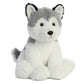 Aurora® Cuddly Husky Stuffed Animal - Cozy Comfort - Endless Snuggles - Gray 14 Inches