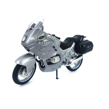 Welly Die Cast Motorcycle Silver Compatible with R1100 RT, 1:18 Scale