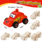 SHAPGEI 12 Pieces Wood DIY Car Toys Unfinished Wooden Cars Paintable Wood Car Blocks Crafts for Students Home Activities Easy Woodworking and Family