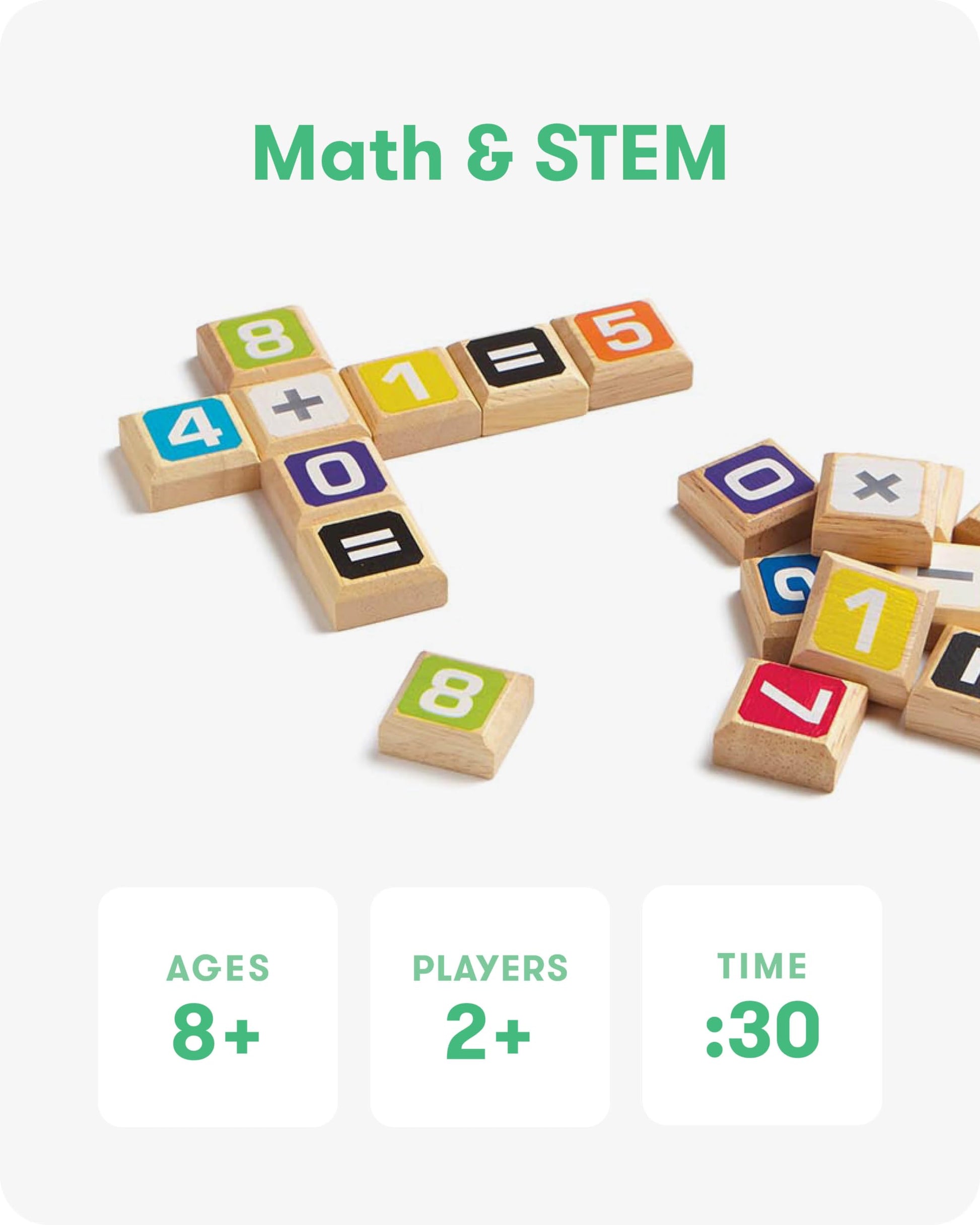 SimplyFun Sumology Math Game - One of The Most Fun Math Games for Kids Ages 8-12 - Practice Addition, Subtraction, Multiplication and Division - 2 or