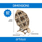 Artoya 3D Wooden Puzzle Football Ball - Model Kits, 3D Puzzles for Adults, DIY Kits for Adults, Wooden Models, Football Gift, Arts and Crafts