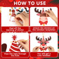 60 Pcs Christmas Reindeer Crafts for Kids Make Your Own Christmas Tree Ornaments Decoration Xmas Arts Making Craft with Stickers DIY Paper Holiday
