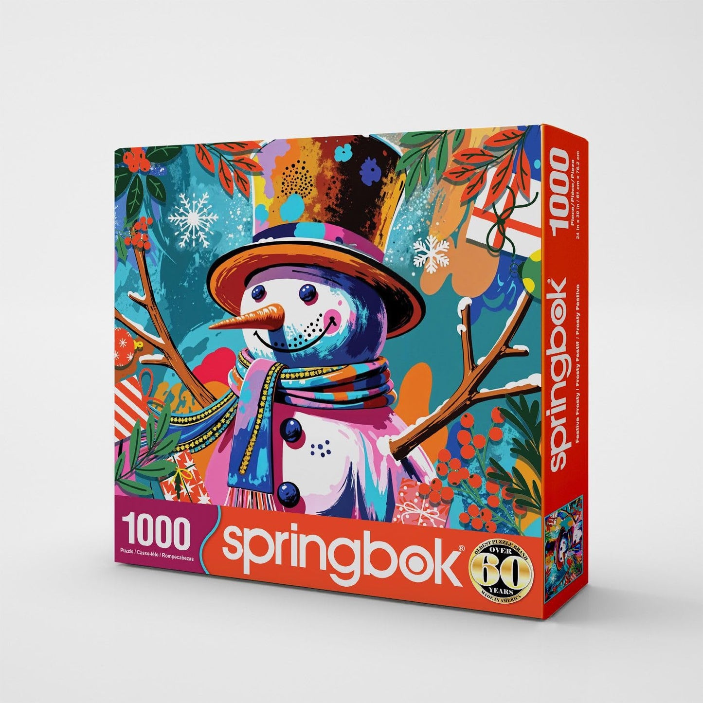 Springbok Festive Frosty 1000 Piece Jigsaw Puzzle for Adults