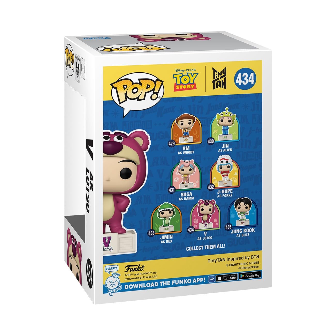 Funko Pop! Rocks: Toy Story x BTS Tiny TAN - V as Lotso - Collectable Vinyl Figure - Gift Idea - Official Merchandise - Toys for Kids & Adults - Music