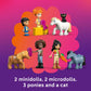 LEGO Friends Pony Ranch & Stable Pretend Play Building Toy - Playset with 3 Horse Toys for Creative Storytelling - Birthday Gift Idea for Girls &