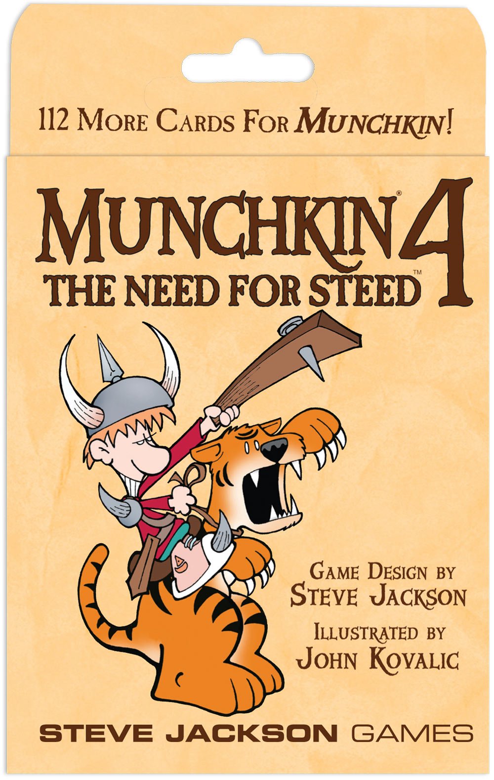 Munchkin 4 - The Need For Steed Card Game Expansion |112-Card Expansion | Adult, Kids, & Family Game | Fantasy Adventure RPG | Ages 10+ | 3-6 Players