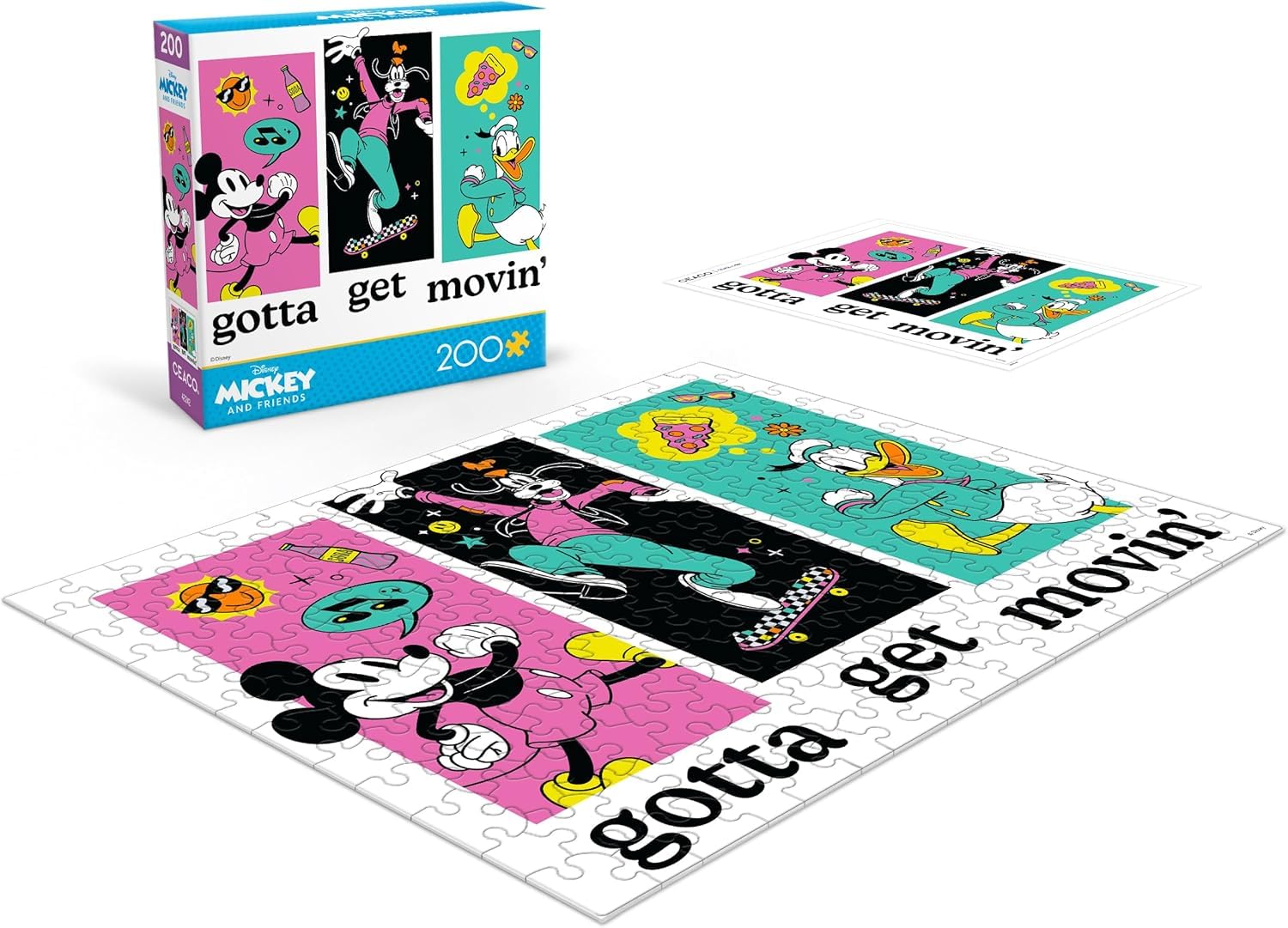 Ceaco - Disney Mickey and Friends - 200 Piece Puzzle for Kids Ages 8-10