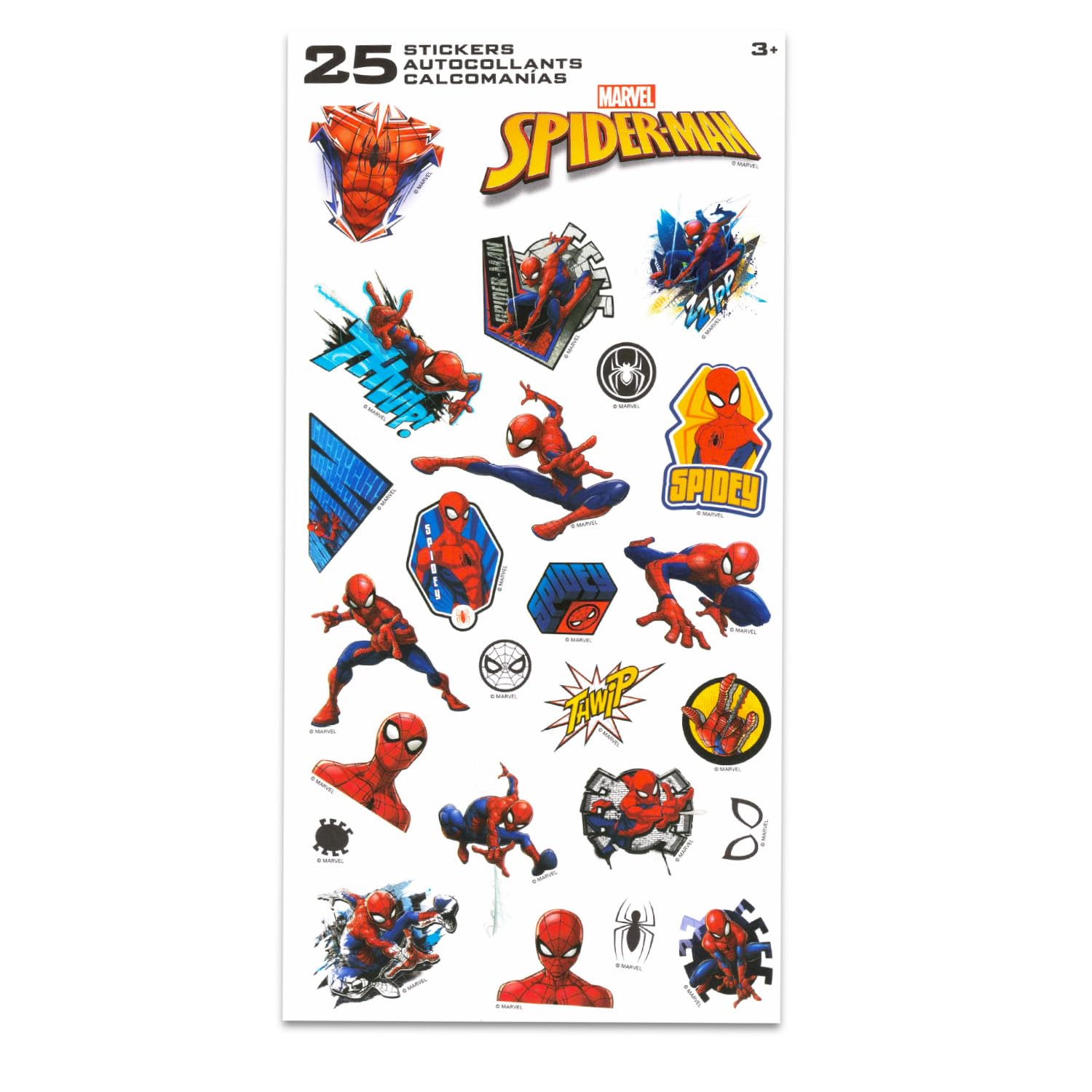 Spiderman Fingerboard Toy Set - Bundle with 3 Marvel Spiderman Finger Skateboard for Kids Plus Spiderman Stickers, More | Spiderman Finger Skateboard