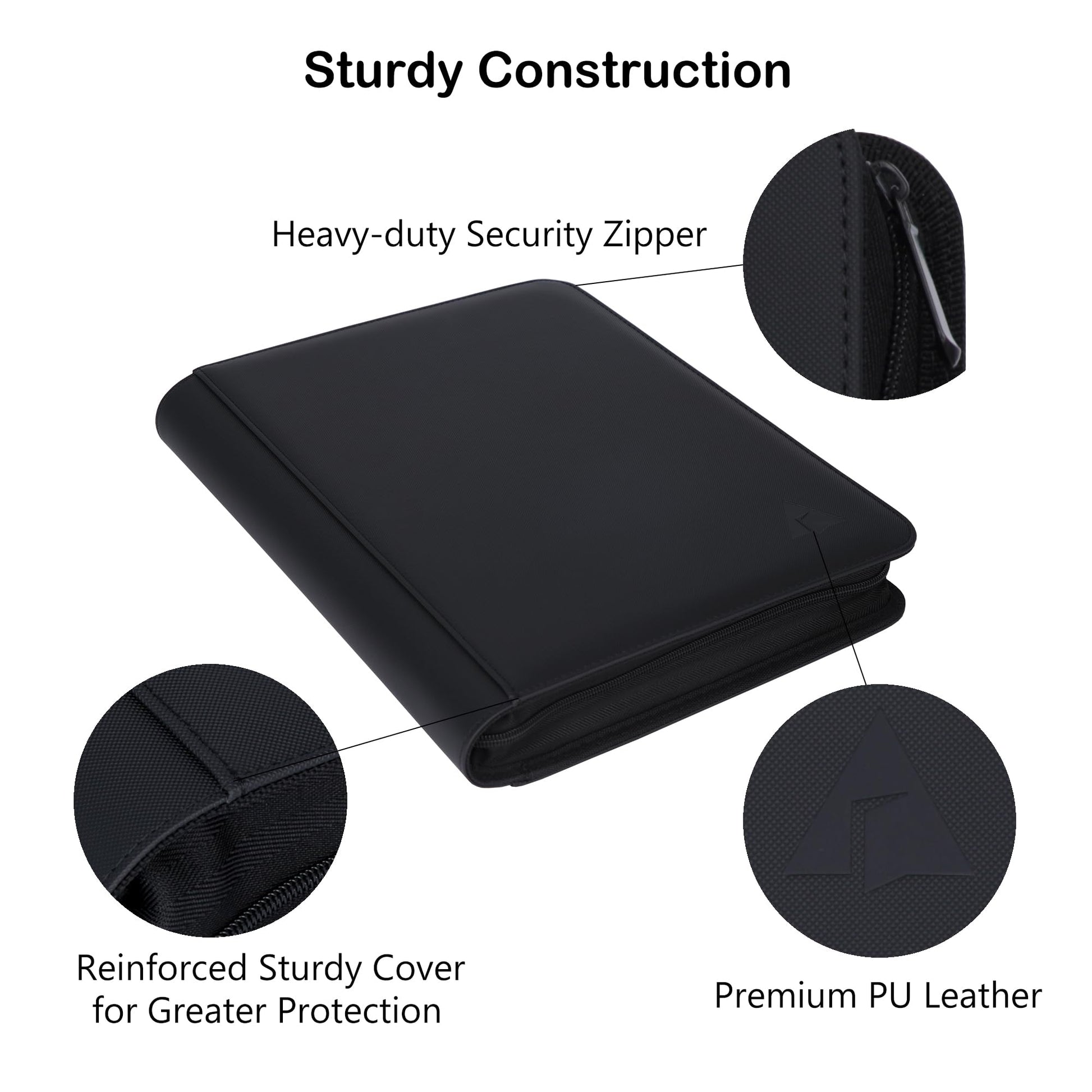 Alteagle 9 Pocket Card Binder, Fits 828 Trading Cards Side Loading Ringless Card Album for TCG and Sports Cards