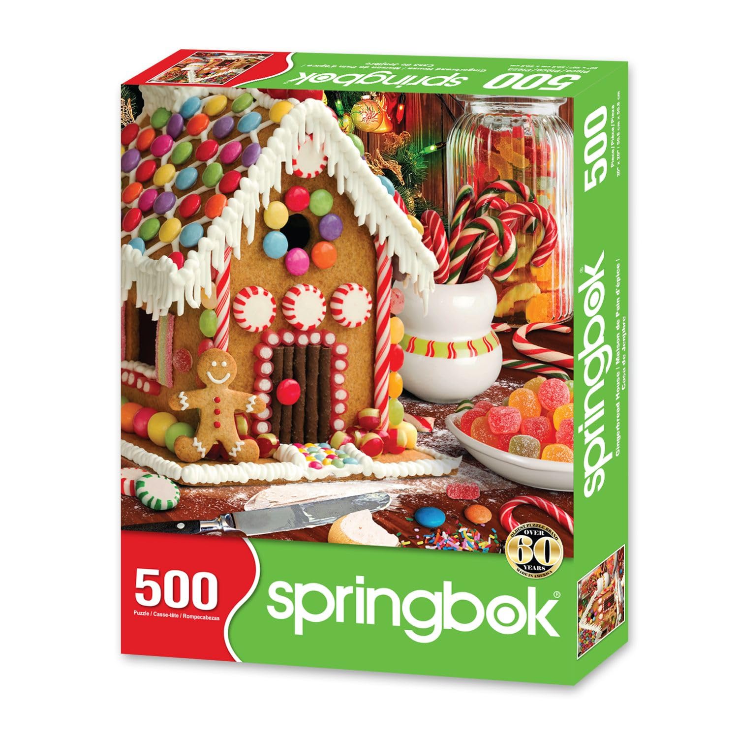 Springbok Gingerbread House 500 Piece Christmas Jigsaw Puzzle for Adults