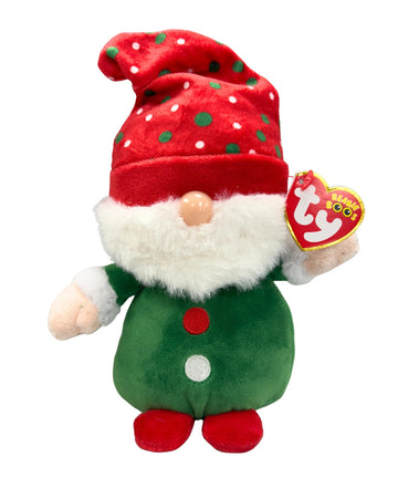 TY Beanie Boo Regular 15 cm Gnolan Gnome Green Xmas 2023