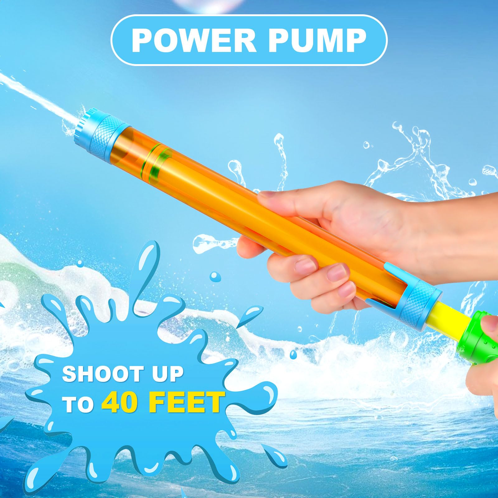 LQYoyz 6 Pack Water Gun, Water Blaster for Kids & Adults