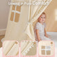 Play Tent, Large Playhouse Kids Castle Play Tents with Carry Bag, Indoor Outdoor Game Tent, Portable Children Yurt Tents, Birthday Gift for Boys