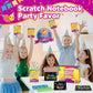 Party Favors for Kids 4-8-12: 24 Pack Scratch Rainbow Art Crafts Notebook, Coloring Book Goodie Bags Stuffers Kit, Bulk Birthday Gift Classroom Prizes