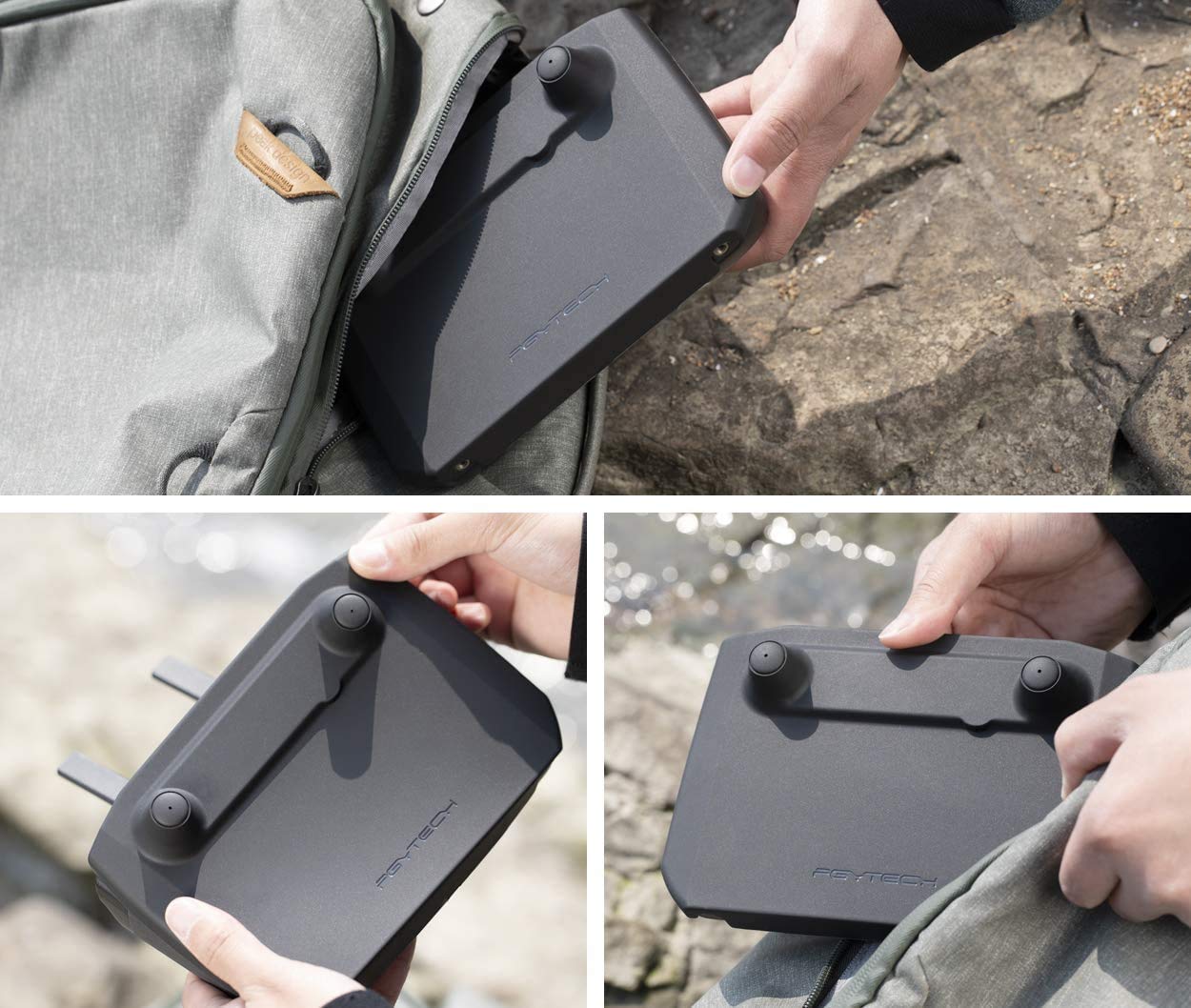PGYTECH Huaye Waterproof Carrying Case Shock LED Propeller Guard Screen Protector Monitor Hood Compatible with DJI Mavic 2 Pro/Zoom Smart Controller