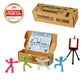 Zing Stikbots, Set of 4 Clear Stikbot Poseable Action Figures and Mobile Phone Tripod, Stop Motion Animation Toys, Great for Kids Ages 4 and Up