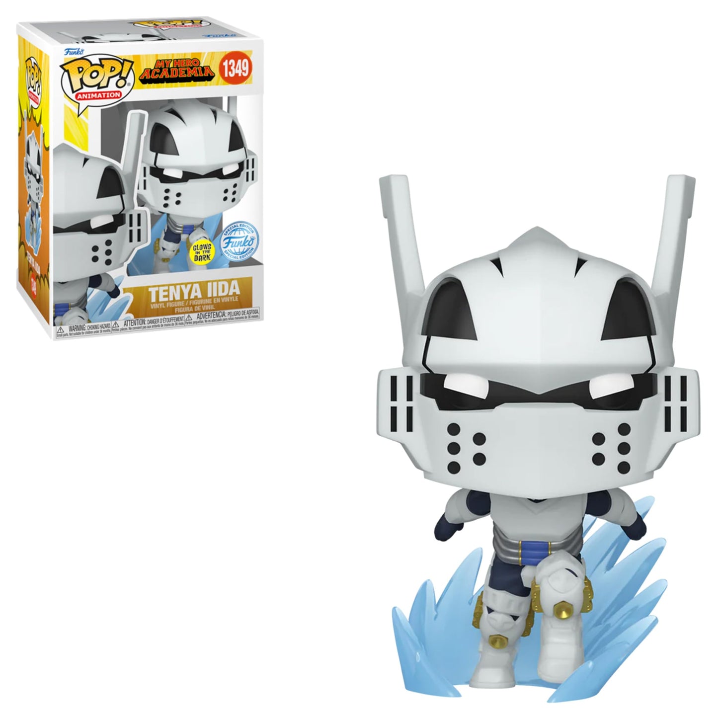 Funko Pop! My Hero Academia: Tenya Iida Special Edition Glow-in-The-Dark Multicolor Exclusive Vinyl Figure #1349