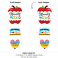 Big Dot of Happiness Teacher Retirement Party Centerpiece Decorations - 15-Piece Table Topper Set with Apple, Heart, No More Mondays Designs