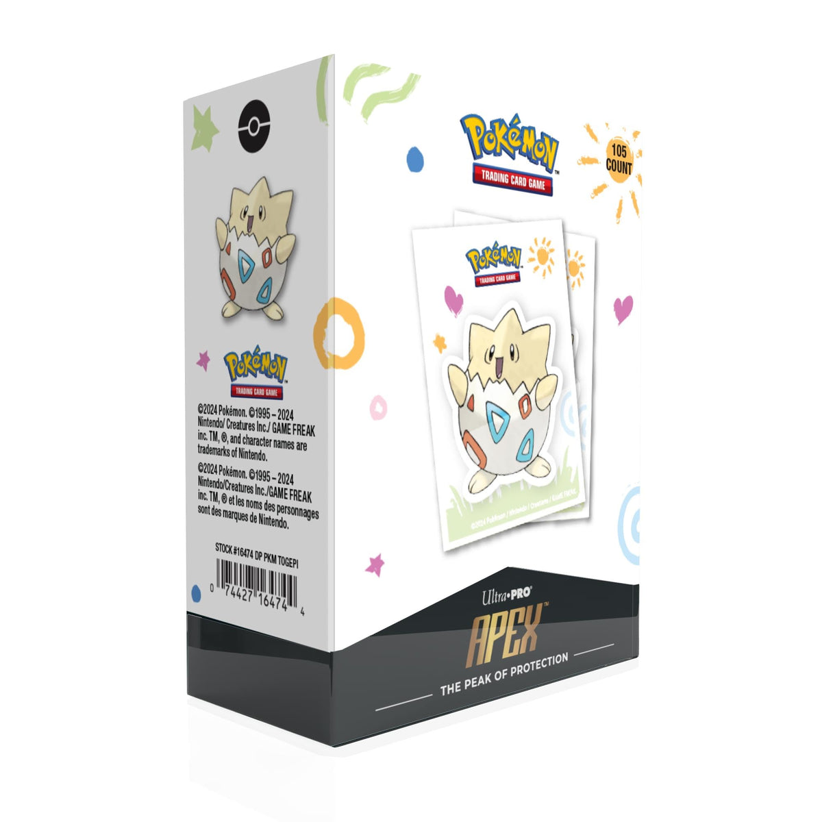 Togepi 105ct Apex Deck Protector Sleeves for Pokemon