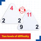 LEARNING ADVANTAGE Original Triangle Flash Cards, Addition & Subtraction