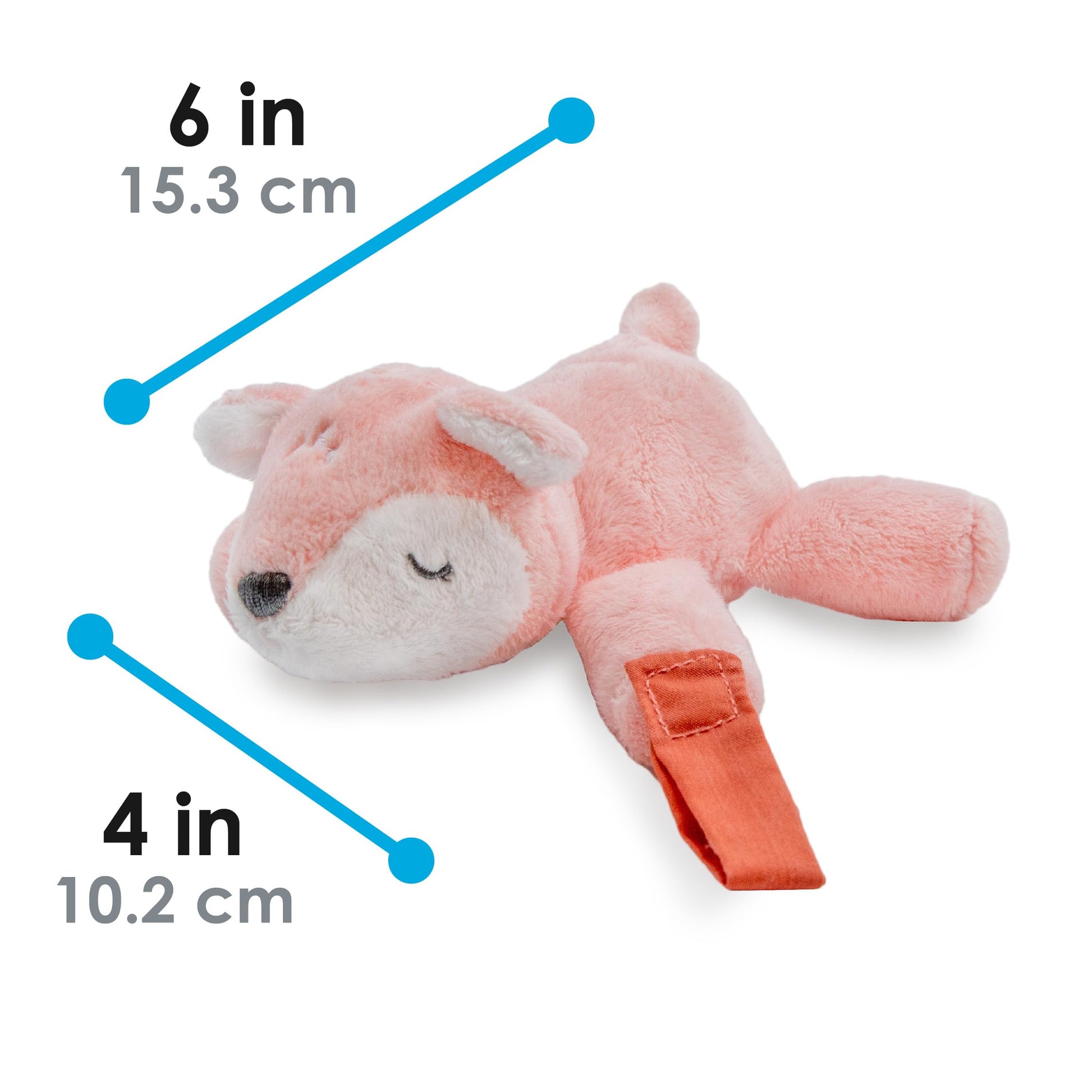 Carter's Fawn Plush Rattle with Loop Teether for Infants and Babies