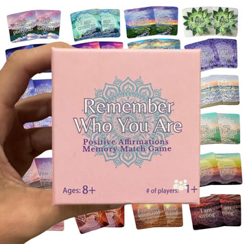 Affirmation Memory Matching Card Game Remember Who You Are Classic Edition