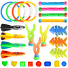 Dive Rings Pool Toys Adults, 26 Pcs Diving Toys for Kids Ages 4-8, Shark Torpedo Dive Set, Octopus Toddler Water Fun Toys, Summer Essentials