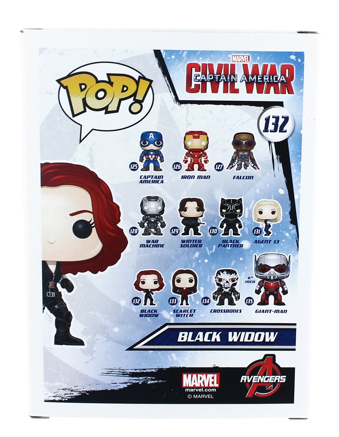 Funko POP Marvel: Captain America 3: Civil War Action Figure - Black Widow