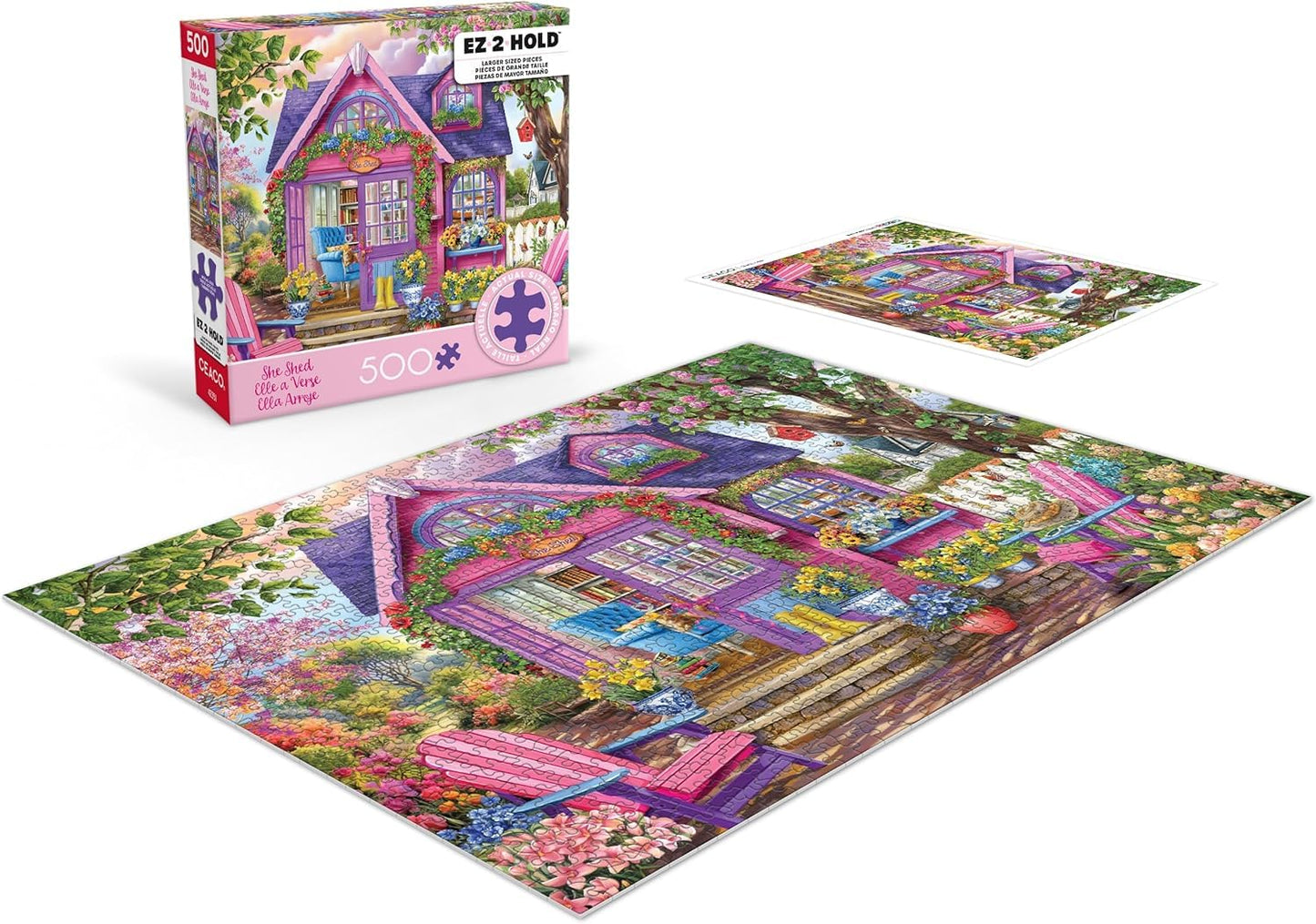 Ceaco - She Shed - 500 Large Piece Jigsaw Puzzle for Adults