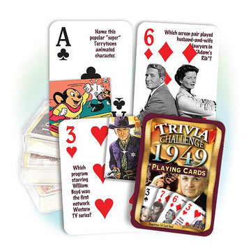 Flickback 1949 Trivia Playing Cards: Birthday