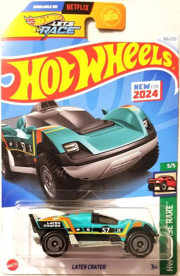 Hot Wheels Later Crater Die-Cast Car, Green, New for 2024, HW Reverse Rake 5/5, 166/250