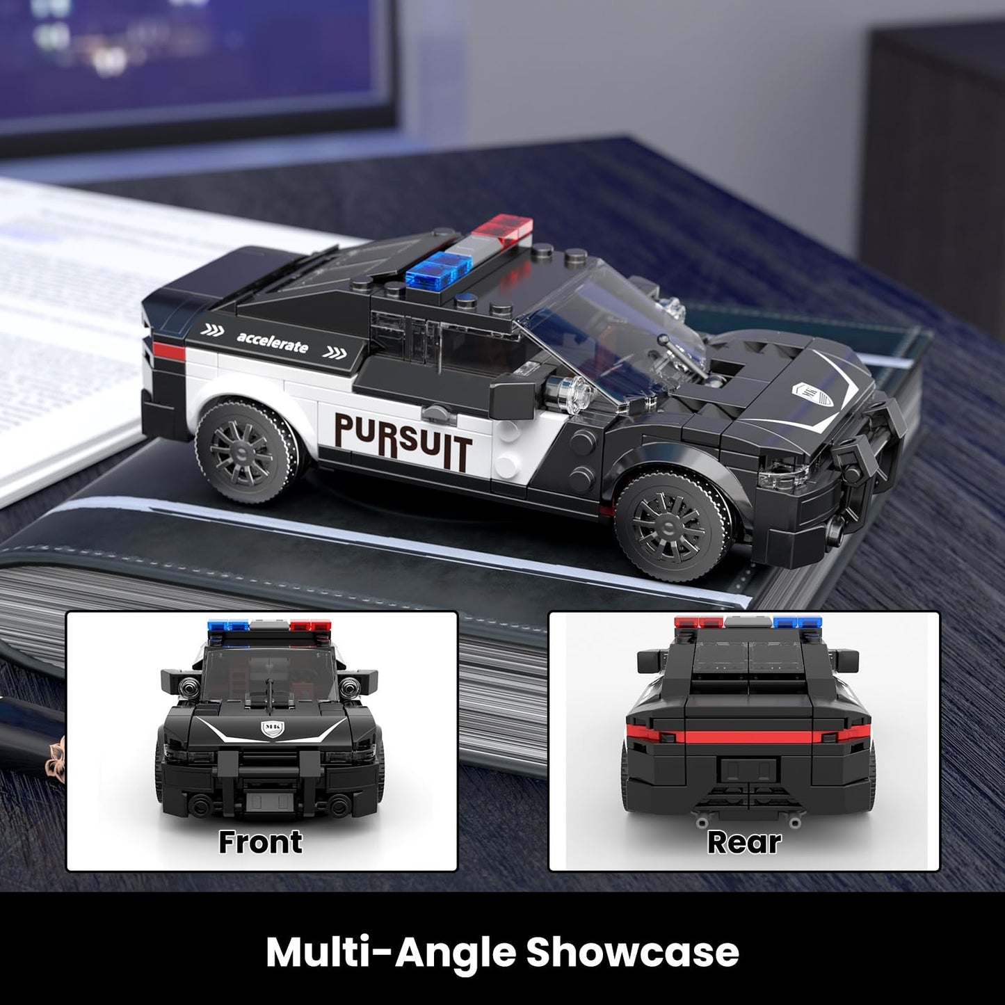 Mould King Speed Champion Hellcat Car Building Kits, MOC Racing Car Toys Model, Vehicle Blocks Set Suitable for Boys to Build, House Decoration Gifts