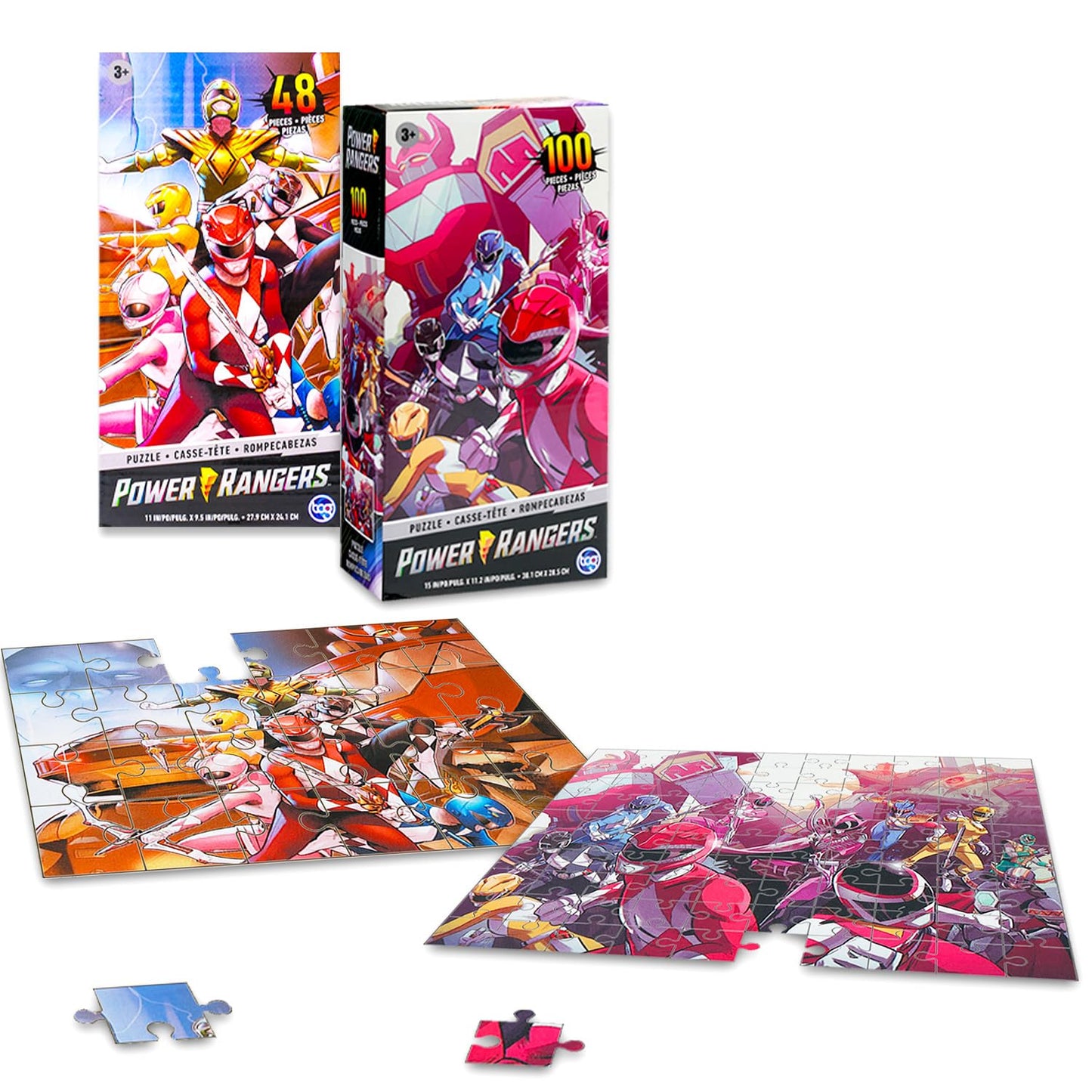 6 Pack Transformers, TMNT, Power Rangers Jigsaw Puzzles Bundle