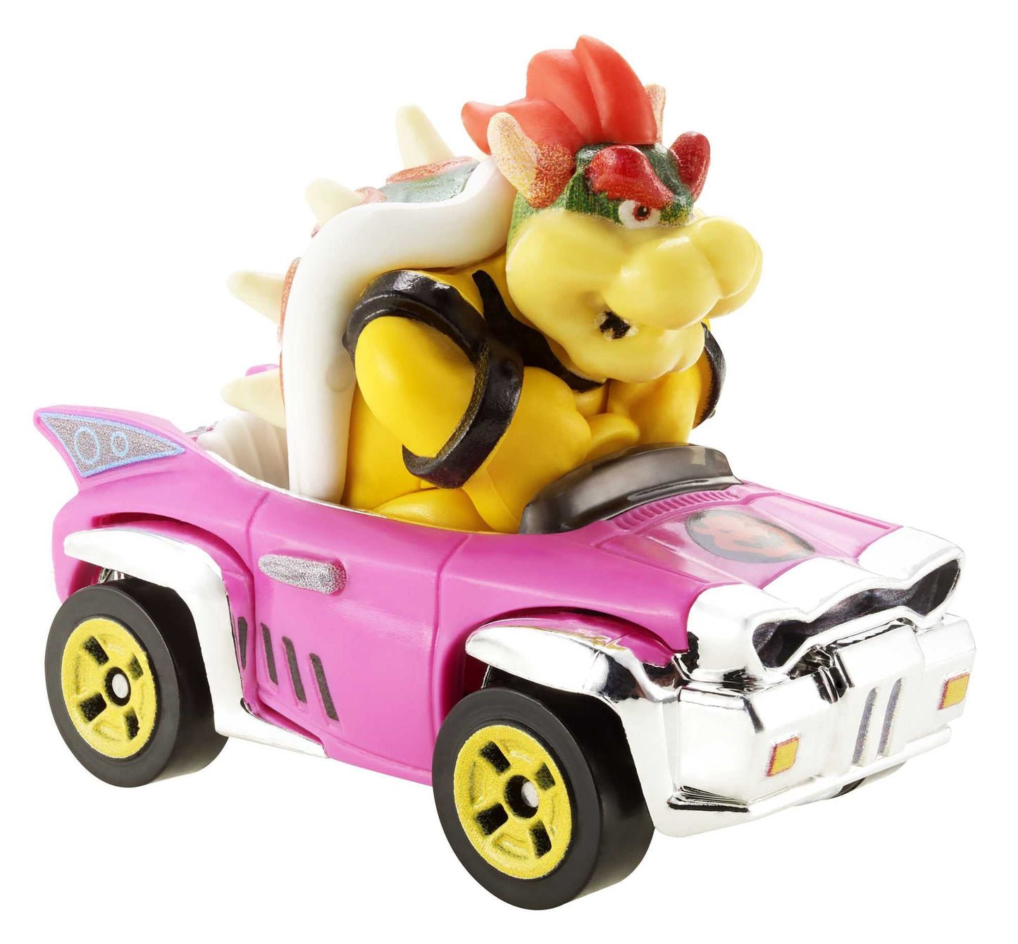 Hot Wheels GBG31 Mario Kart 1:64 Die-Cast Bowser with Badwagon Vehicle,Multicolour