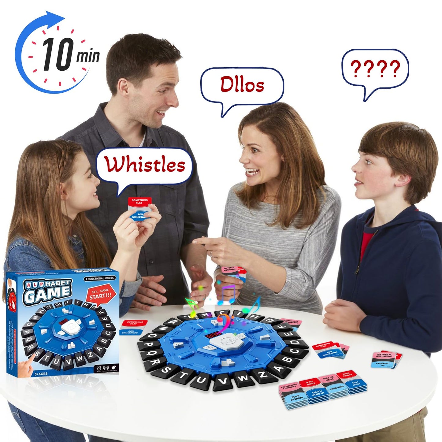 Word Game Family Party Board Games Card Game Learning Alphabet Letter Game