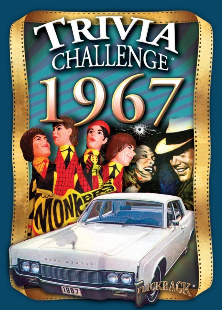 Flickback 1967 Trivia Playing Cards: Perfect Birthday or Wedding