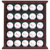DisplayGifts Golf Ball Display Case Wall Rack Cabinet, NO Door, GB25 (Mahogany)