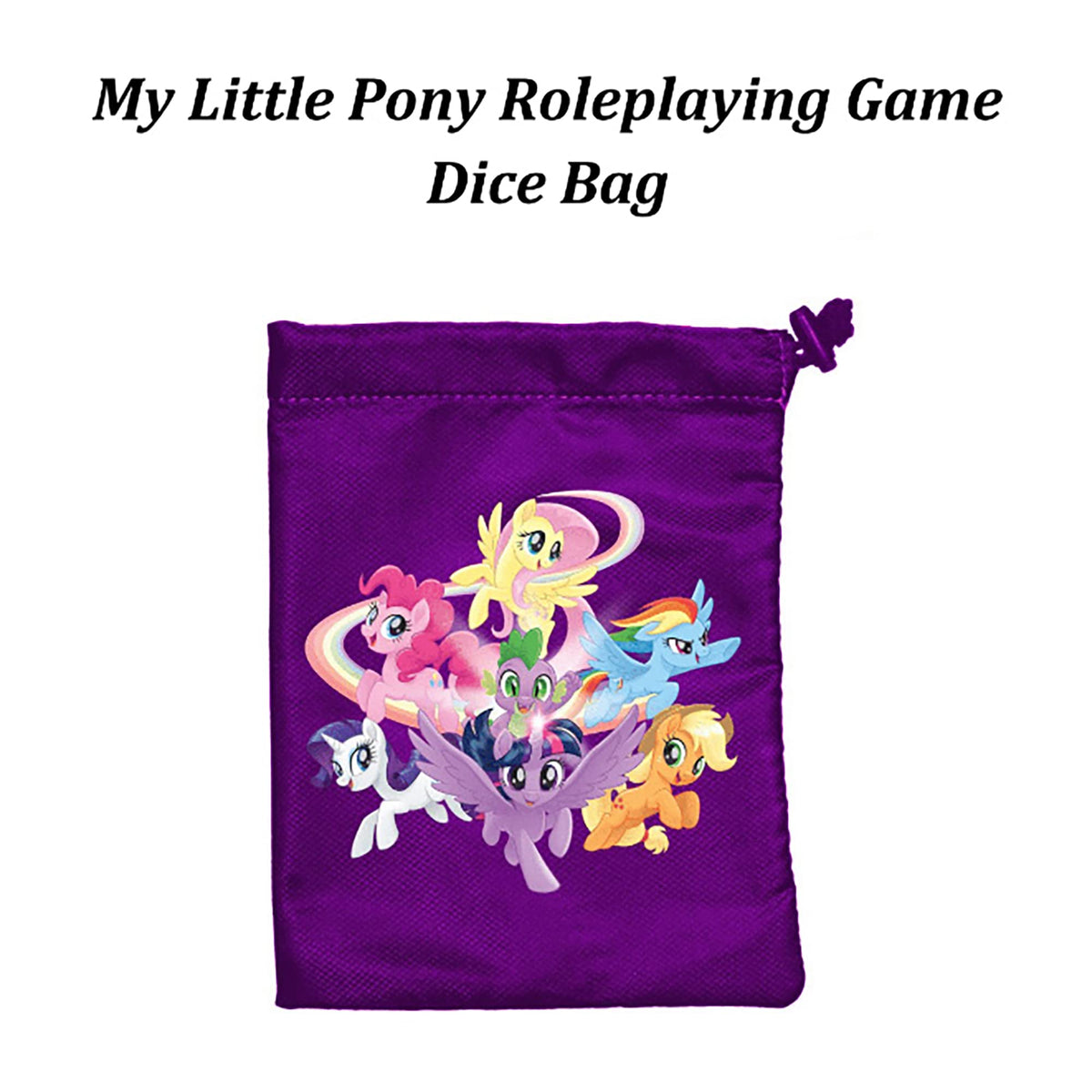Renegade Game Studios My Little Pony Dice Bag RPG Gaming Accessories with Drawstring