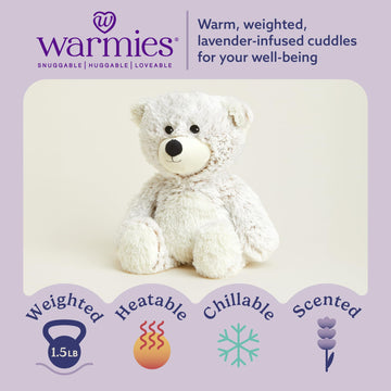 Warmies Marshmallow Bear Plush, 1 EA