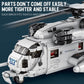 FULHOLPE CH-53 Sea Stallion Transport Helicopter Building Blocks Set, MOC Military Aircraft Model Bricks Construction Toy Compatible with Major Brands