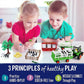 Liberty Imports Pretend Play Dairy Farming Toys Set with Farm Animals, Farmers, Figures and Accessories for Kids (23 Pieces)