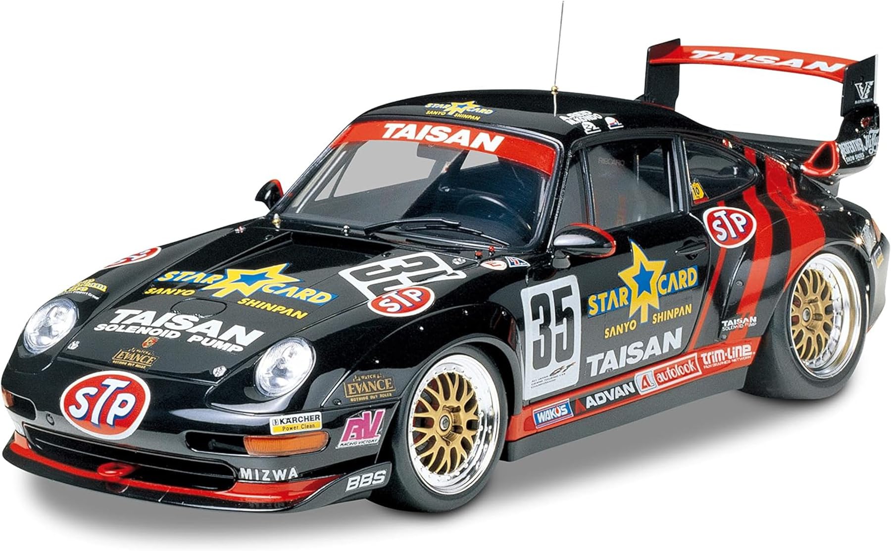 Tamiya 1: 24 300024175 - Taisan Star Card Porsche 911Gt2 1995
