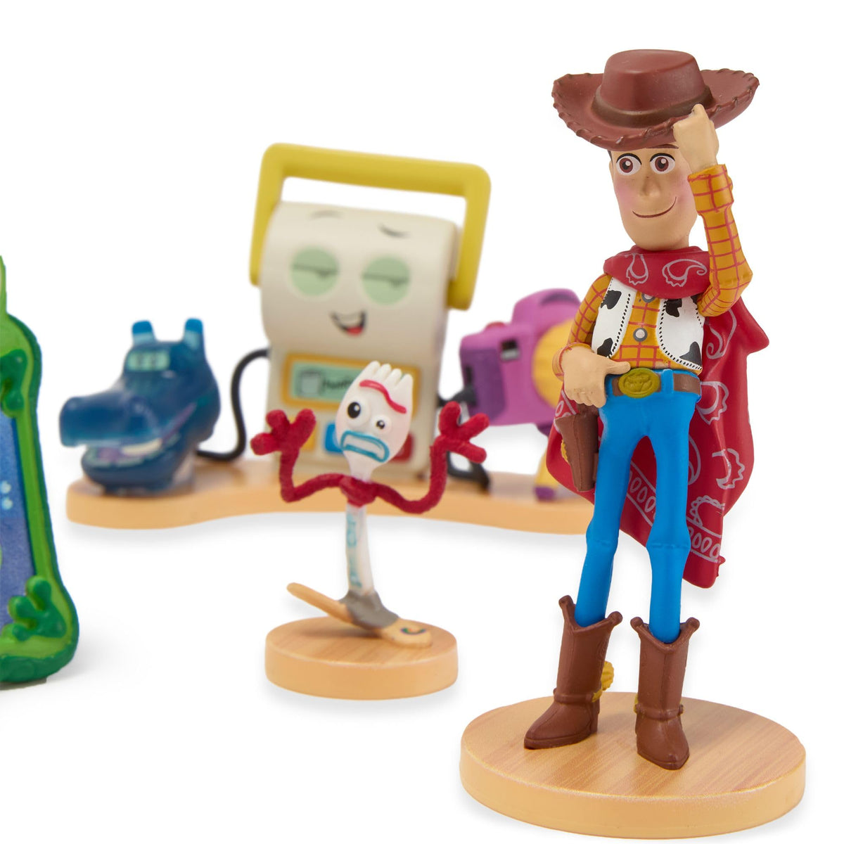 Disney Store Official Toy Story 5 Figure Set -7 Fully Sculpted Disney Figures Including Woody, Buzz, Forky, Lilypad, Bullseye, Jessie & Tech Trio in