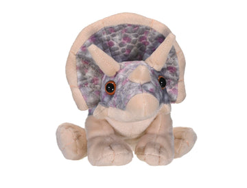 Wild Republic Cuddlekins Mini Triceratops Stuffed Animal - 8"