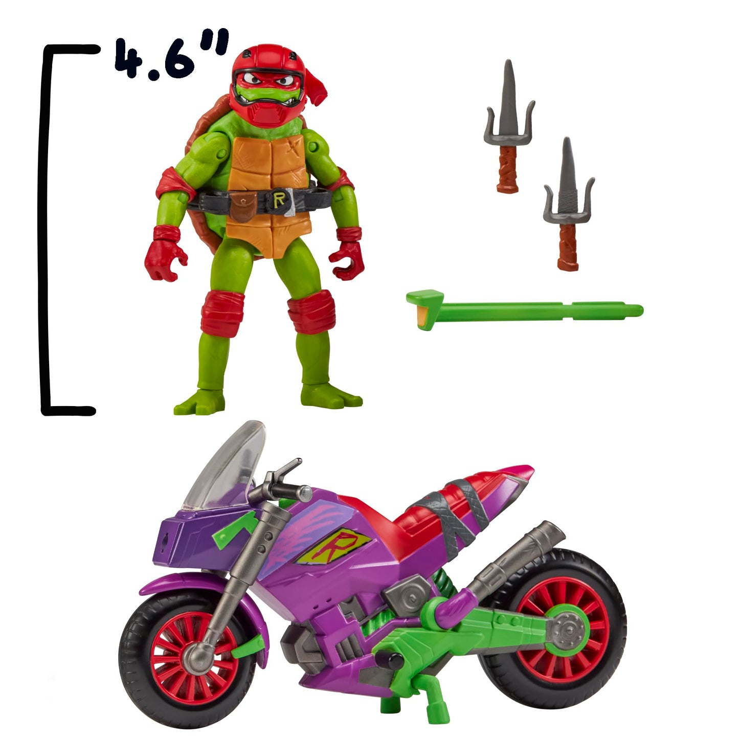 Tales of Teenage Mutant Ninja Turtles: Purple Dragon Battle Cycle with Exclusive Raphael Figure by Playmates Toys