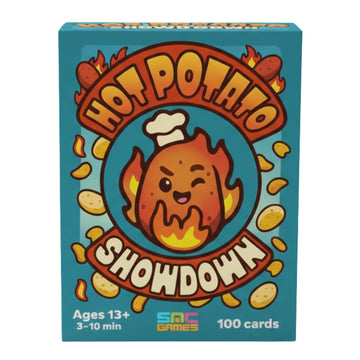 SNC Games Hot Potato Showdown - Fast Party Card Game | 3-8 Players, Ages 13+, 2-10 Minutes | Draw, Dodge & Dueling Potatoes | Easy Family Game Night