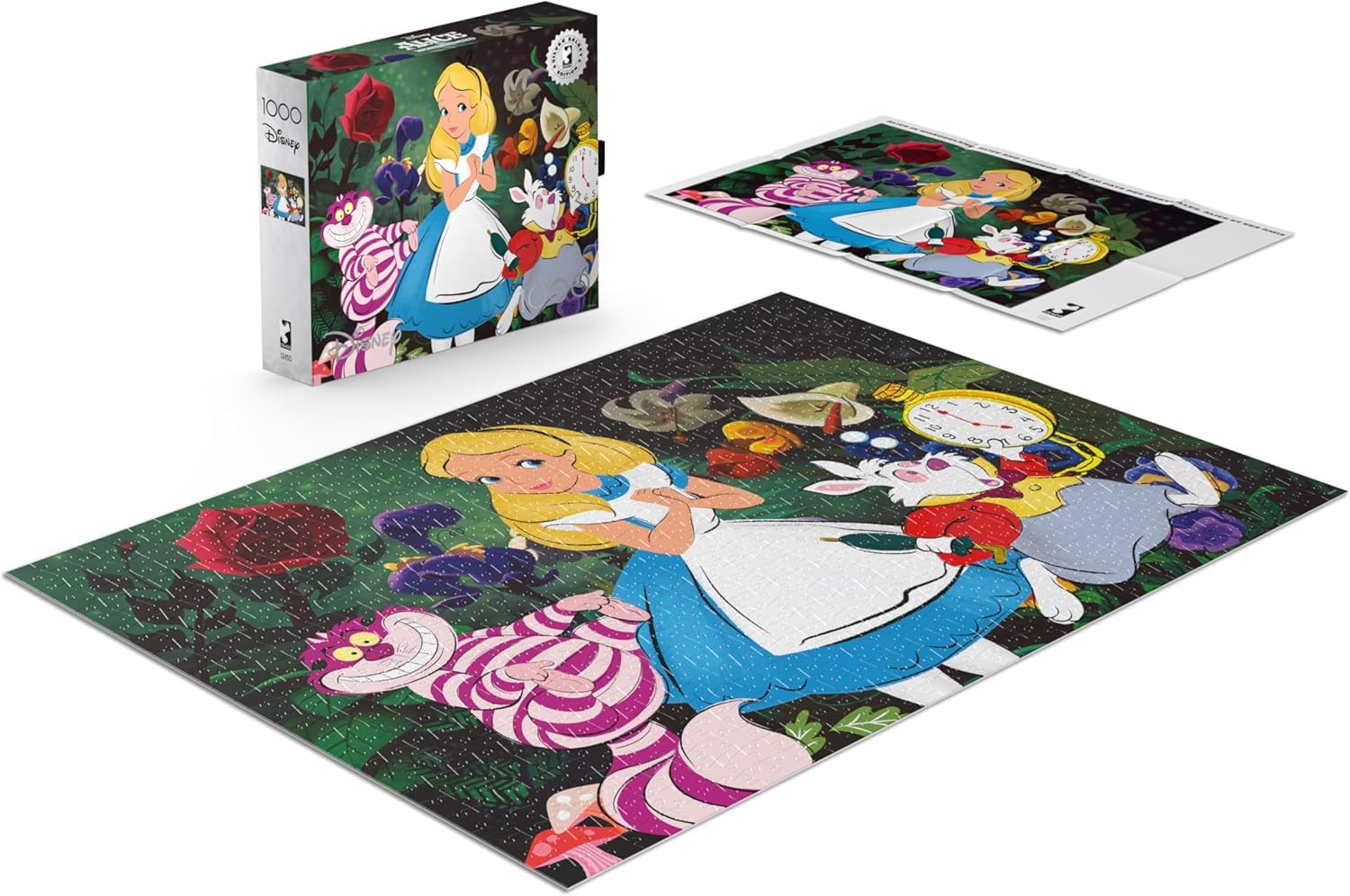 Buffalo Games - Silver Select - Disney - Alice in Wonderland, Alice and Friends - 1000 Piece Jigsaw Puzzle for Adults -Challenging Puzzle Perfect
