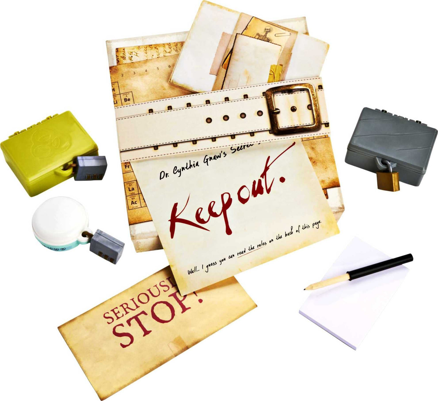 Mattel Games Escape Room in a Box The Werewolf Experiment, Room Escape Group Game for Teens and Adults, with 19 2D and 3D Puzzles, Connects to Amazon