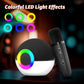 goopow Mini Karaoke Machine Speaker for Kids Adults, Portable Bluetooth Microphone Song Toys with LED Light, Best Chritmas Birthday Festival Gift for